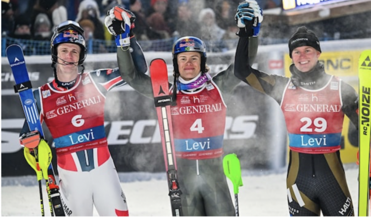 «Бразилец» Лукас Браатен одержал победу в слаломе Кубка мира в Леви